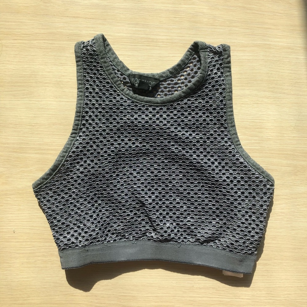 Topshop Mesh Sports Bra